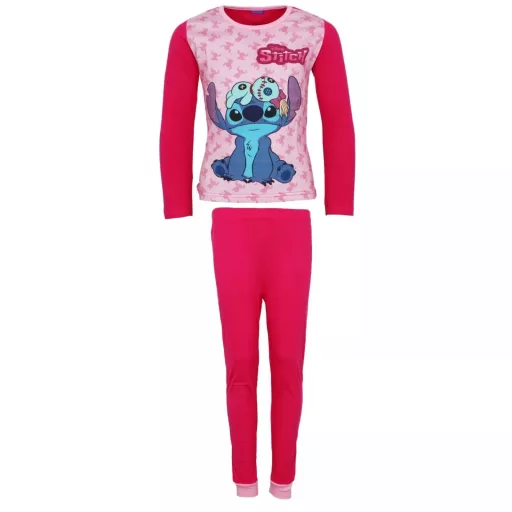 Pijamale cu mânecă lungă pentru copii Disney Lilo & Stitch Scrump Red [1]