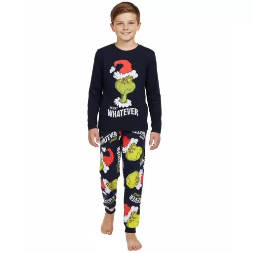 Pijamale - Pijamale pentru copii Grinch Merry Whatever, mânecă lungă