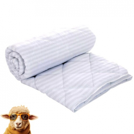 Textile pentru casă - Pilotă damasc-policoton (alb)