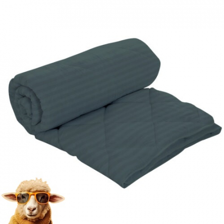 Textile pentru casă - Pilotă damasc-policoton (antracit)