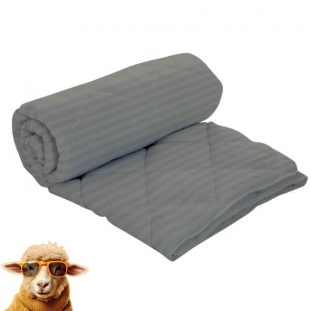 Textile pentru casă - Pilotă damasc-policoton (gri)