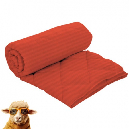 Textile pentru casă - PILOTĂ DAMASC-POLICOTON (PORTOCALIU)