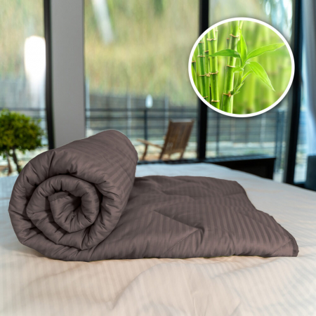 Textile pentru casă - PILOTĂ MATLASATĂ BAMBUS – DE VARĂ – MARO