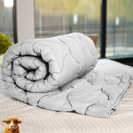 Textile pentru casă - Pilotă matlasată lână -alb