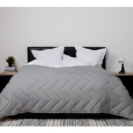 Textile pentru casă - Pilotă matlasată lână damasc 100% natural – de vară – roz pudra