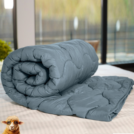 Textile pentru casă - PILOTĂ MATLASATĂ LÂNĂ -GRI