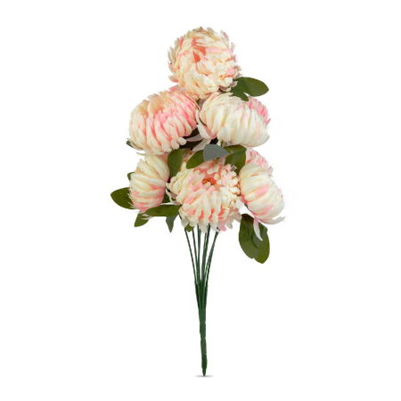 Plantă artificială decorativă - Crizantemă roz - 12 x 58 cm [1]