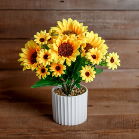 Plantă artificială decorativă - Floarea-soarelui - 20 x 8 cm [1]