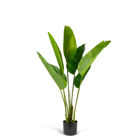 Decorațiuni, idei de cadouri - Plantă decorativă artificială bananier – 1,2 m, verde