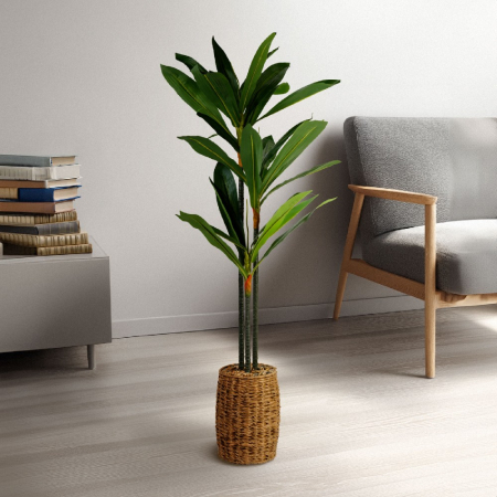 Plantă decorativă artificială Dracaena Fragrans – 1,1–1,2 m, verde [1]