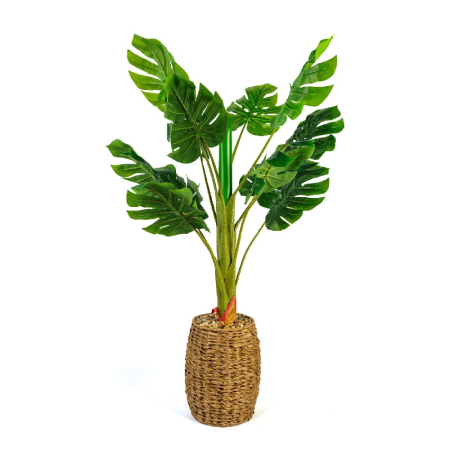 Decorațiuni, idei de cadouri - Plantă decorativă artificială filodendron – 100 cm, verde