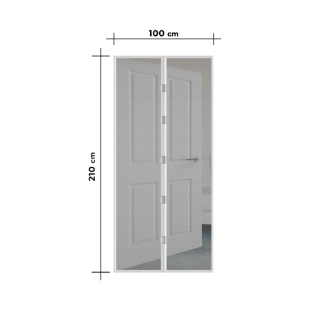 Plasa anti-tantari pt. usi 100x210 cm - alb [3]