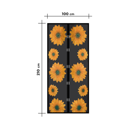 Plasa tantari pt. usi - inchidere magnetica, 100x210 cm [3]