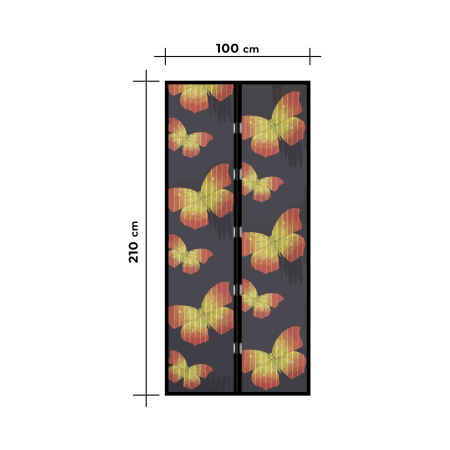 Plasa tantari pt. usi - inchidere magnetica, 100x210 cm [3]
