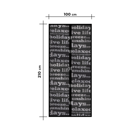 Plasa tantari pt. usi - inchidere magnetica, 100x210 cm [3]