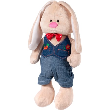 Jucării de pluș - PLUS IEPURAS CROHA BAIETEL 43CM