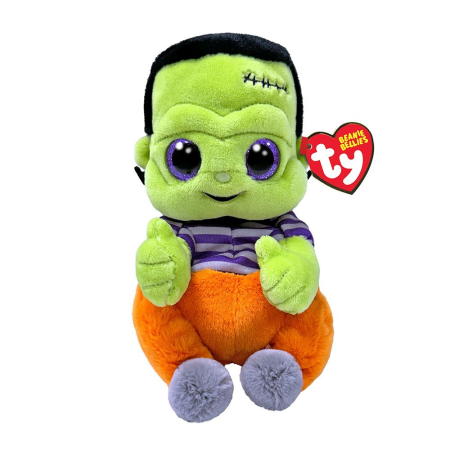 Jucării de pluș - PLUS TY 15CM BEANIE BELLIES VICTOR MONSTRUL FRANKENSTEIN 
