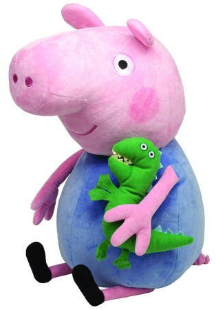 Jucării de pluș - PLUS TY 38CM BEANIE BUDDIES PEPPA PIG GEORGE