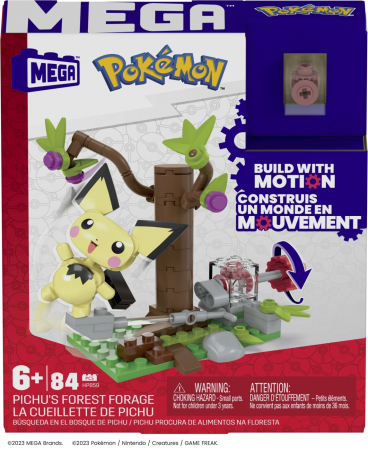 Seturi de construcție si cuburi - POKEMON MEGA SET DE CONSTRUCTIE FORAJELE FORESTIERE ALE LUI PICHU