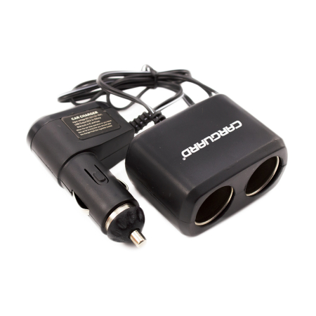 Accesorii diverse - Priză dublă pentru încărcător auto, cu cablu + USB 1A - CARGUARD