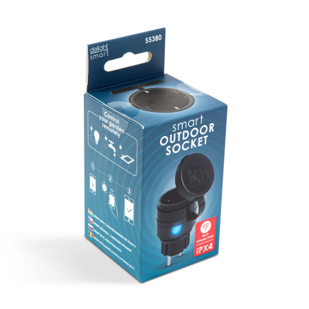 Priză inteligentă pentru exterior Wi-Fi - IPX4 - Amazon Alexa, Google Home, Siri, IFTTT [3]