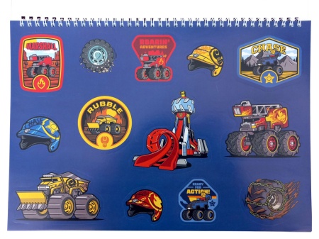 Caiet de schiță A/4 cu spirală și autocolante Patrula, 40 de file [2]