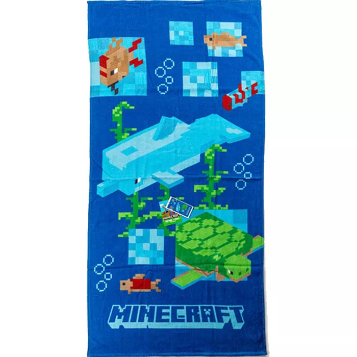 Prosoape - Prosop de baie / plajă Minecraft Aquatic 70x140 cm