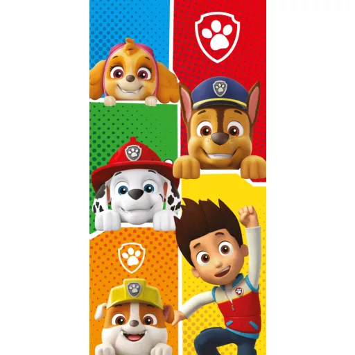 Patrula cățelușilor - Prosop de baie / plajă Paw Patrol Colors 70x140 cm, bumbac