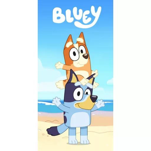 Prosoape - Prosop de baie și plajă copii Bluey Coastal Fun, 70×140 cm  Descriere lungă