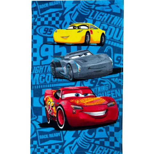 Prosoape - Prosop de mână / față Disney Cars Speed Champions 30x50 cm, bumbac