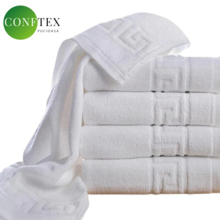 Prosoape - Prosop greek border (70x140cm) – 500g/m2- alb