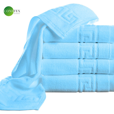 Prosoape - Prosop greek border (70x140cm) – 500g/m2 ,bleu