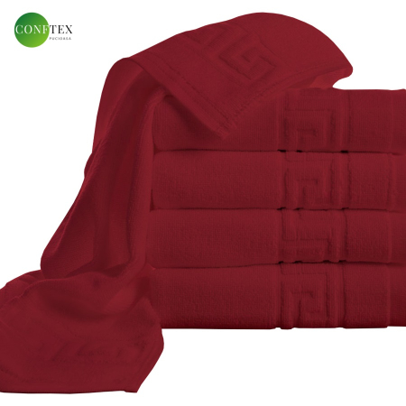 Prosoape - Prosop greek border (70x140cm) – 500g/m2 – rosu