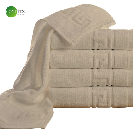 Prosoape - Prosop greek border (70x140cm) – 500g/m2, bej