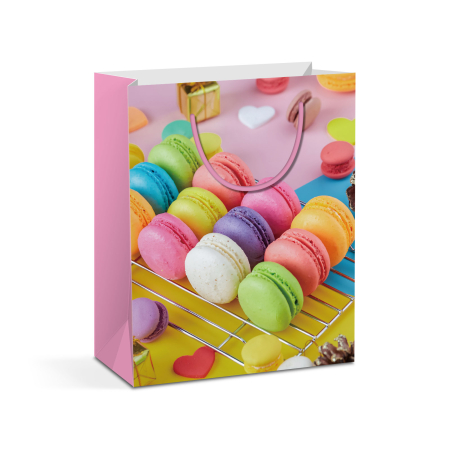 Pungă cadou - hârtie - 265 x 127 x 330 mm - 2 tipuri/pachet [1]