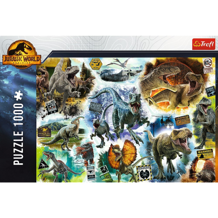PUZZLE TREFL 1000 JURASSIC WORLD PE URMELE DINOZAURILOR [2]