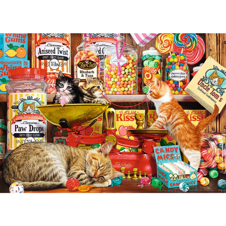 PUZZLE TREFL 1000 PISICI SI DULCIURI [1]
