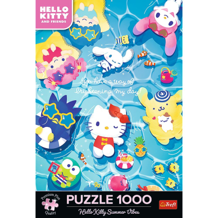 PUZZLE TREFL 1000 PREMIUM PLUS HELLO KITTY RELAXARE DE VARA [2]