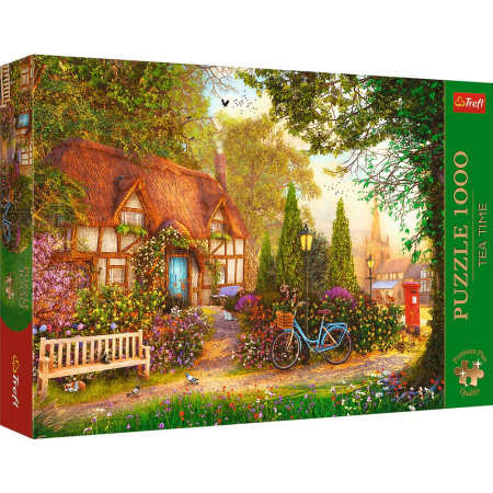 Puzzle - PUZZLE TREFL 1000 PREMIUM PLUS TEA TIME CABANA CU STUF