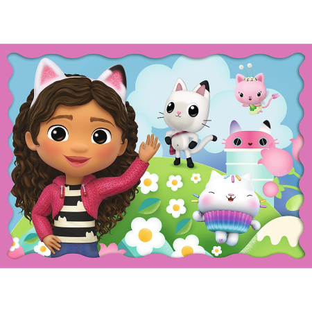 PUZZLE TREFL 4IN1 GABBYS DOLLHOUSE AVENTURILE LUI GABBY [1]