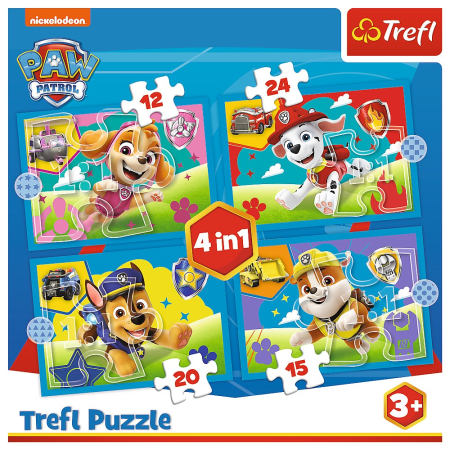 PUZZLE TREFL 4IN1 PATRULA CATELUSILOR ECHIPA [5]