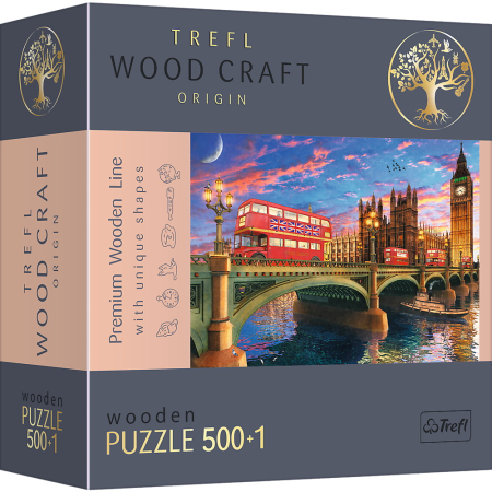 Puzzle - PUZZLE TREFL DIN LEMN 500+1 OBICTIVELE TURISTICE DIN LONDRA