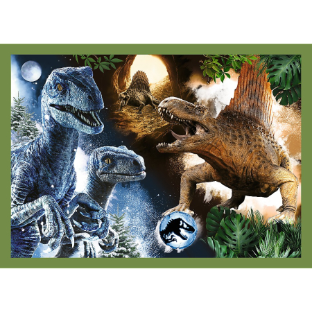 PUZZLE TREFL JURASSIC WORLD 4IN1 IN LUMEA DINOZAURILOR [2]