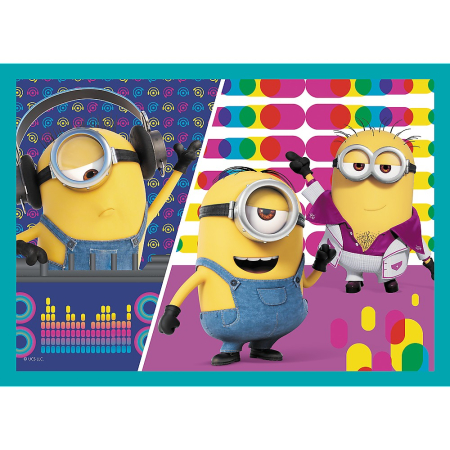 PUZZLE TREFL MINIONS 4IN1 LUMEA FERICITA A MINIONILOR [3]