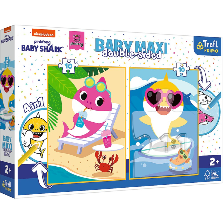 Universul Copiilor - PUZZLE TREFL PRIMO BABY MAXI 2X10 BABY SHARK