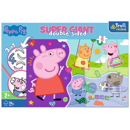 PUZZLE TREFL PRIMO  SUPER GIANT 15 PEPPA PIG  [3]