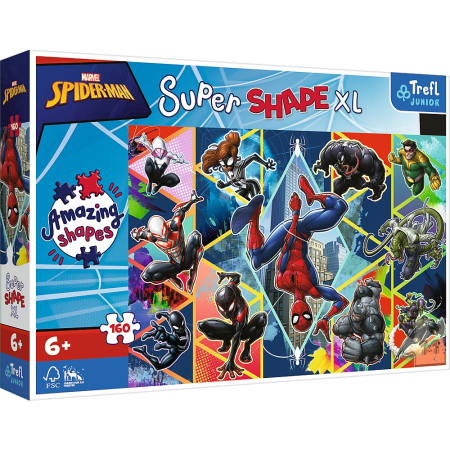 Universul personajelor preferate - PUZZLE TREFL PRIMO SUPER SHAPE XXL 160 SPIDERMAN 