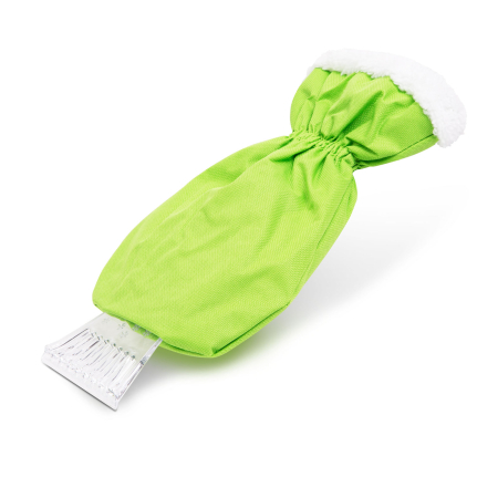 Raclete - Racleta pentru gheata, cu manusa impermeabila, captusita, verde