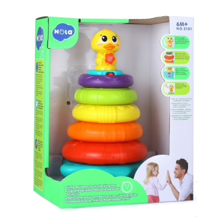 Articole pentru bebeluși - RATUSCA CU INELE LUMINI SI MELODII