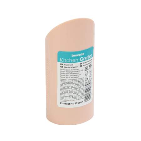 Articole pentru casă - Razătoare bucatarie - plastic - culoare piersică - 14,2 x 6 x 3,5 cm